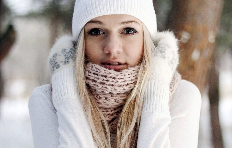 Proper skin care in winter in cold weather