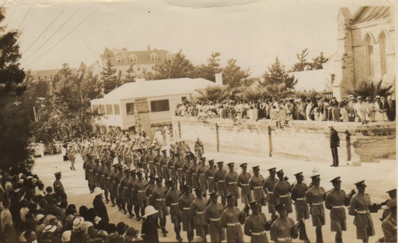 Military in Bermuda shorts