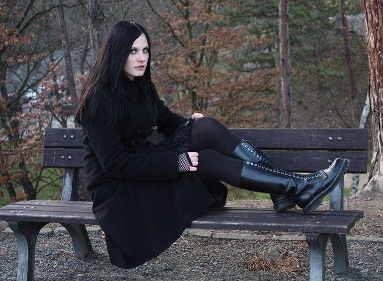 Photo of a gothic girl