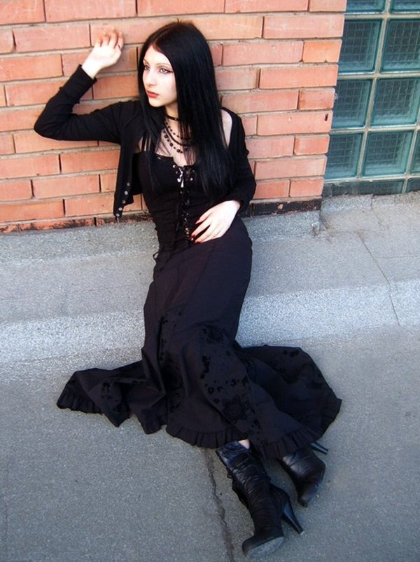 Girl in gothic style