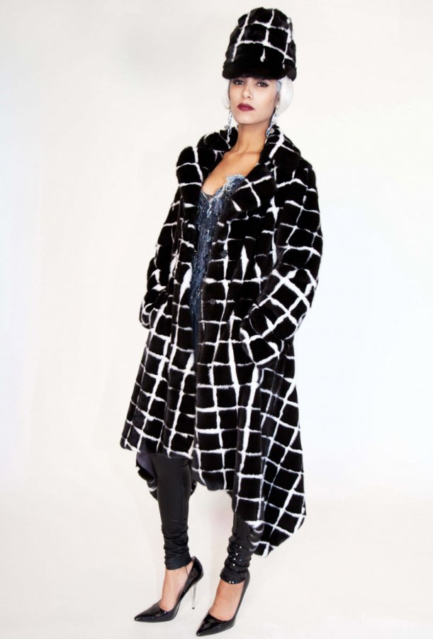 Manteau en fourrure Elena Ermak, collection 2024