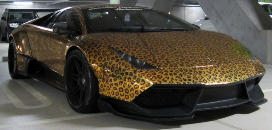 Leopard print for car