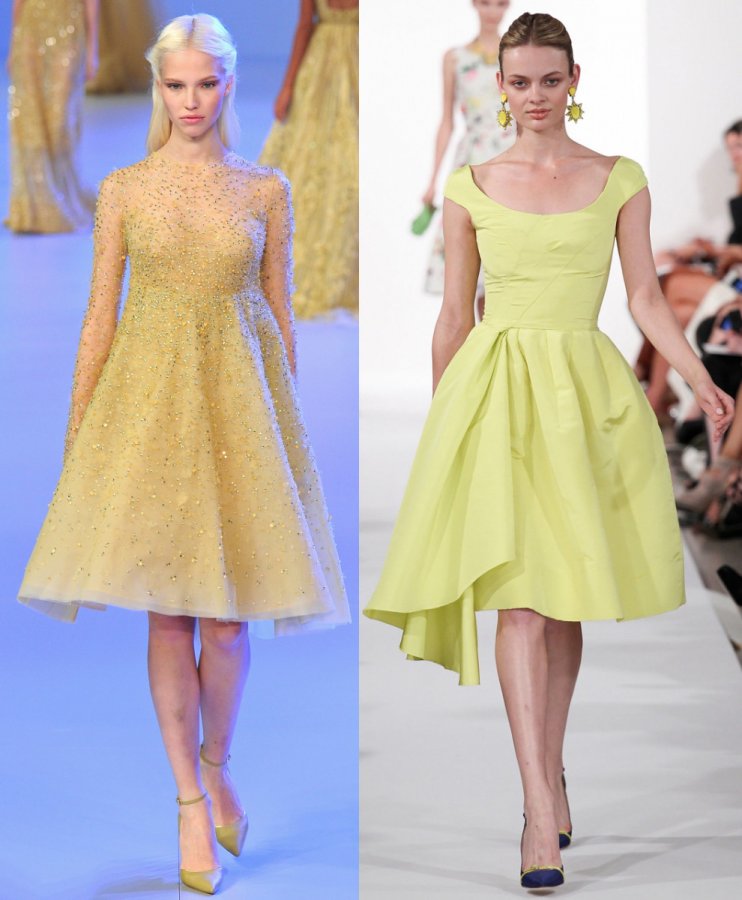 Dresses Elie Saab, Oscar de la Renta