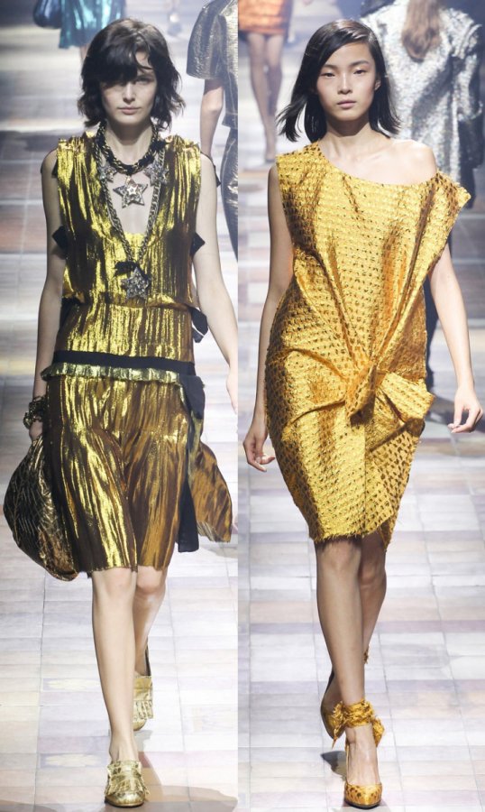 Gold dresses spring-summer 2024