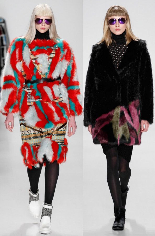 Fashionable women's fur coats fall-winter 2024-2025