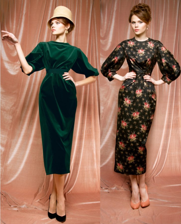 Dresses from the collection of Ulyana Sergeenko