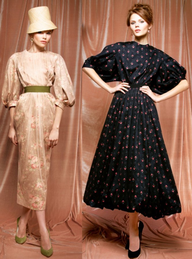 Dresses from the collection of Ulyana Sergeenko