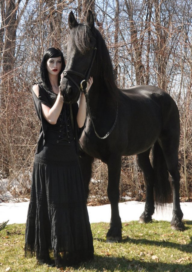 Girl in gothic style