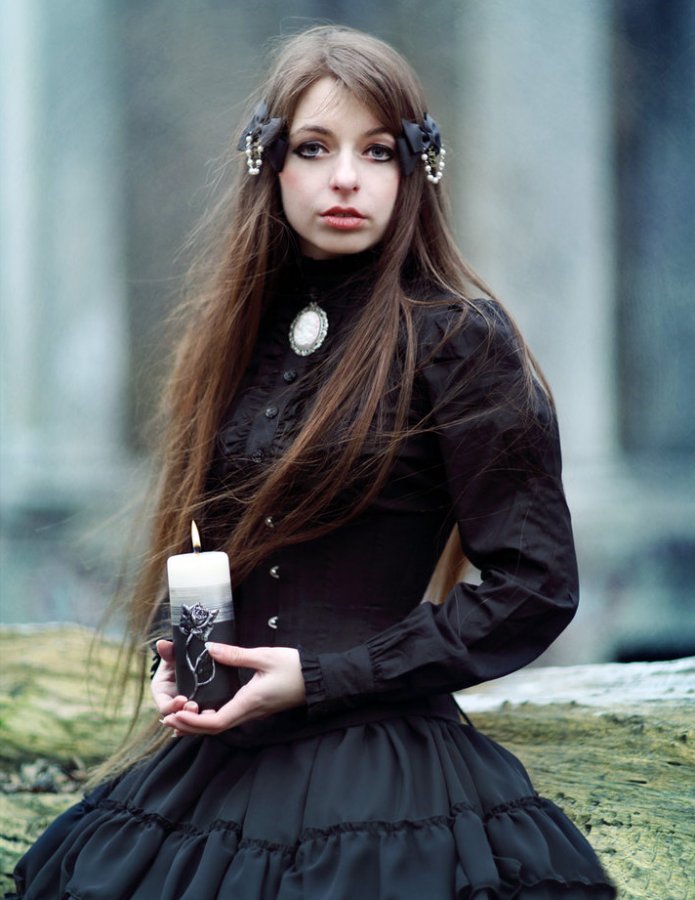 Photo of a gothic girl