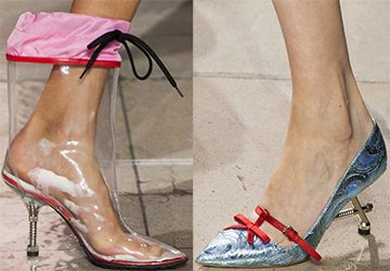 Miu Miu unusual shoes for fall 2024