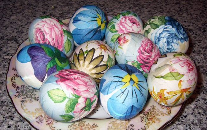 Painted easter eggs