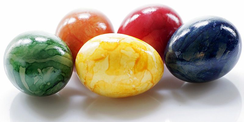 Colorful easter eggs