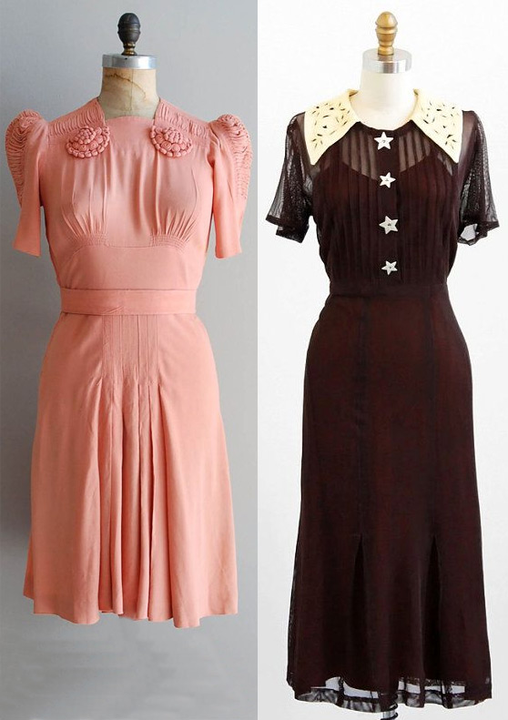 Dresses of the 30s