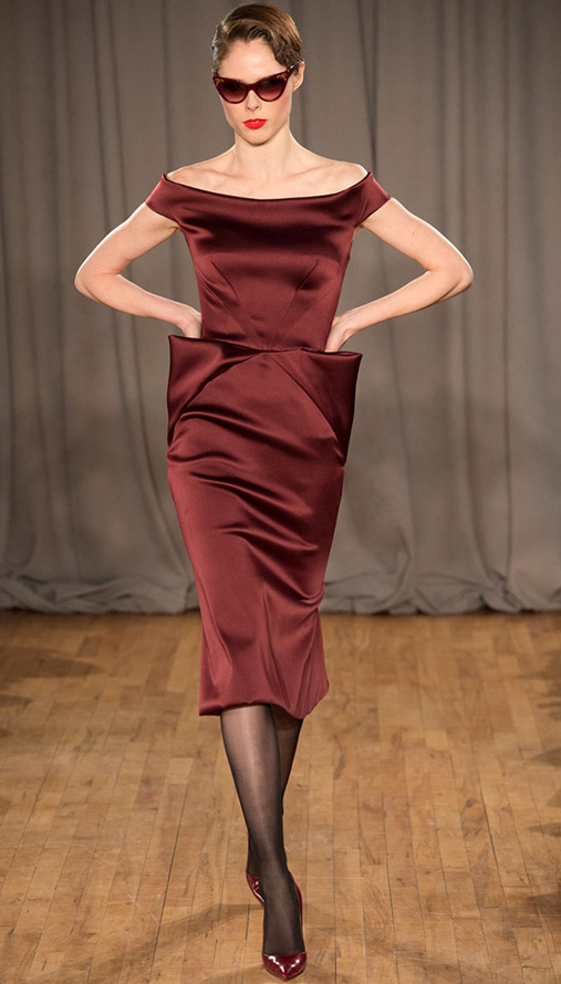 Neckline Dress by Zac Posen