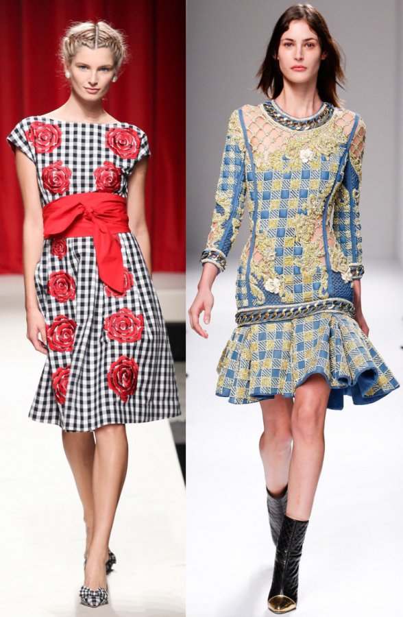 Moschino and Balmain dresses 2024