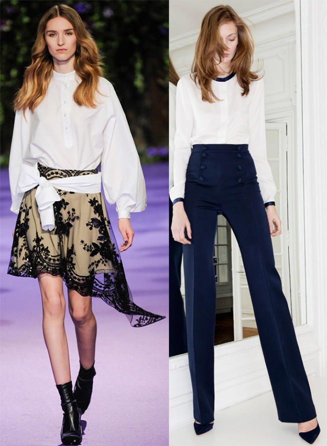 White Shirts by Alexis Mabille and Martin Grant