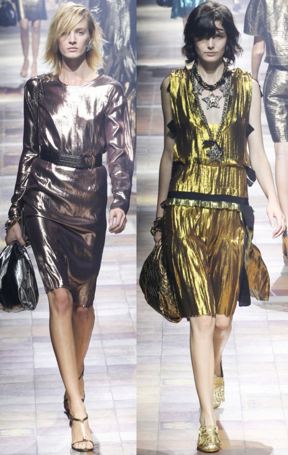 Lanvin Glitter Dresses