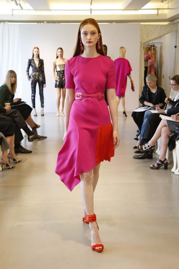 fuchsia dress