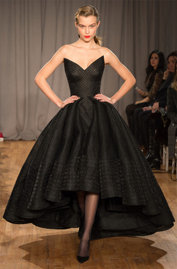 Zac Posen Black Evening Dress