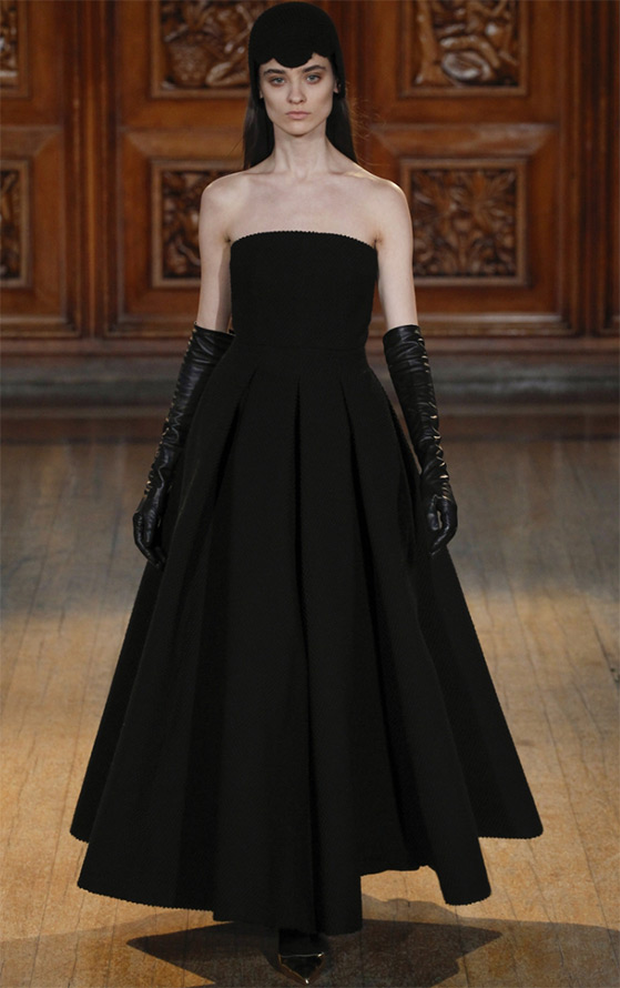 Emilia Wickstead Black Evening Dress