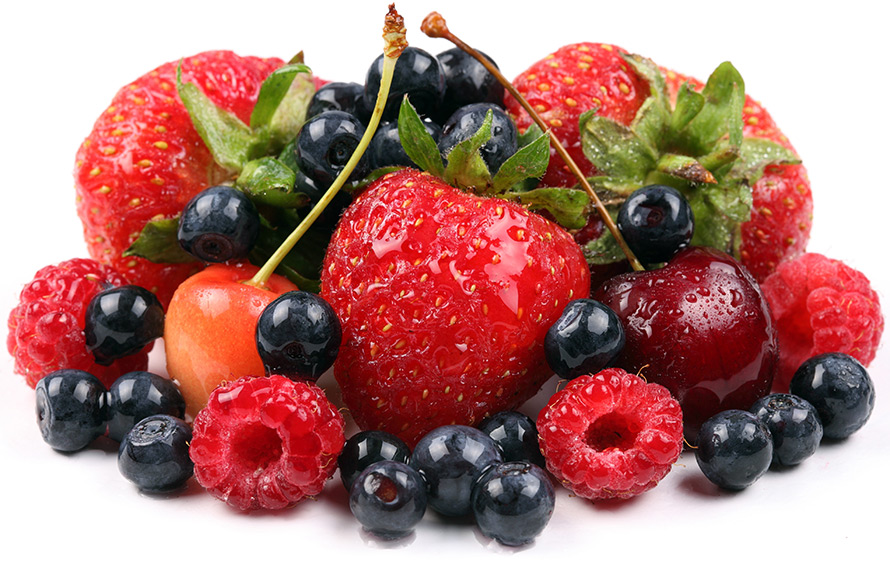 Berry raspberry, strawberry and currant face masks