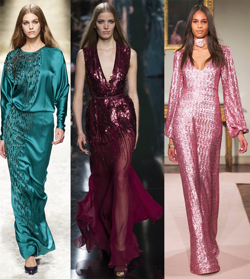 Fashionable evening dresses to the floor fall-winter 2024-2025