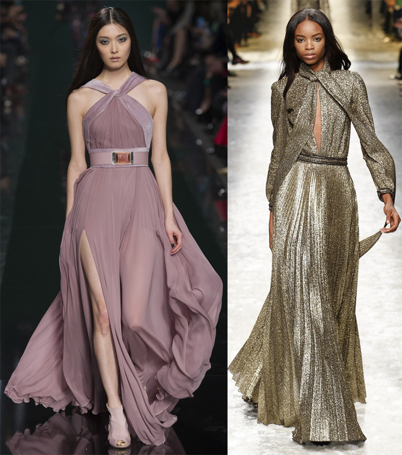 Fashionable evening dresses to the floor fall-winter 2024-2025