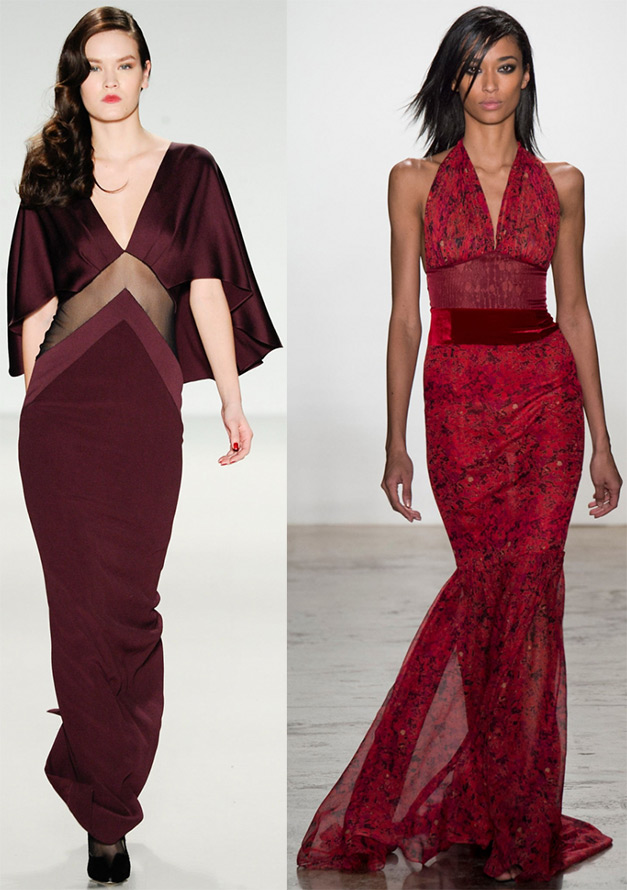 Floor-length evening dresses