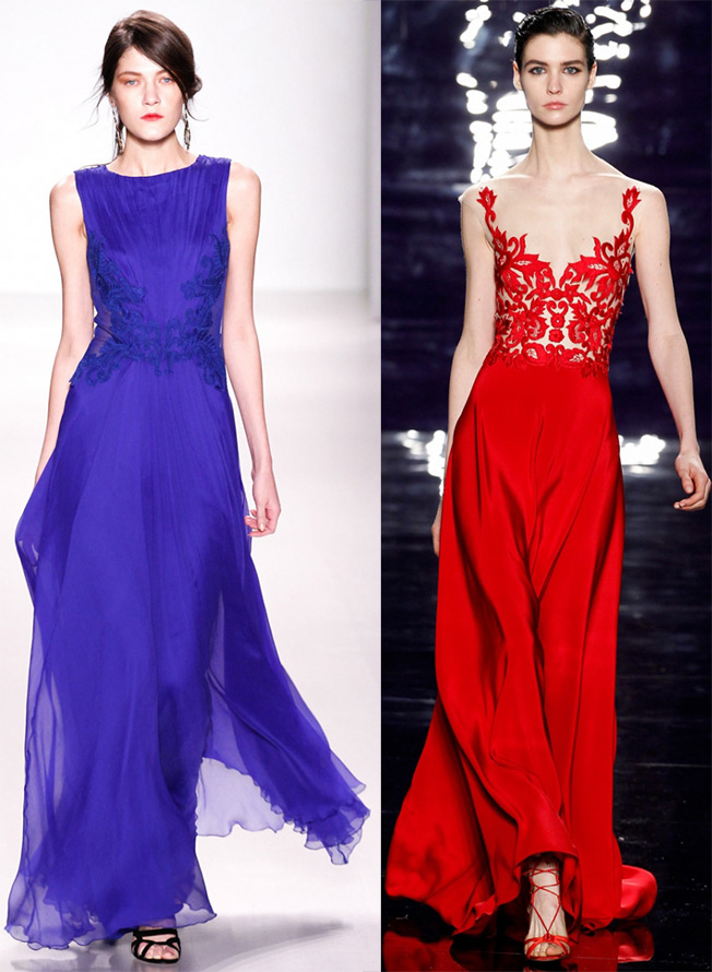 dresses to the floor Tadashi Shoji, Reem Acra