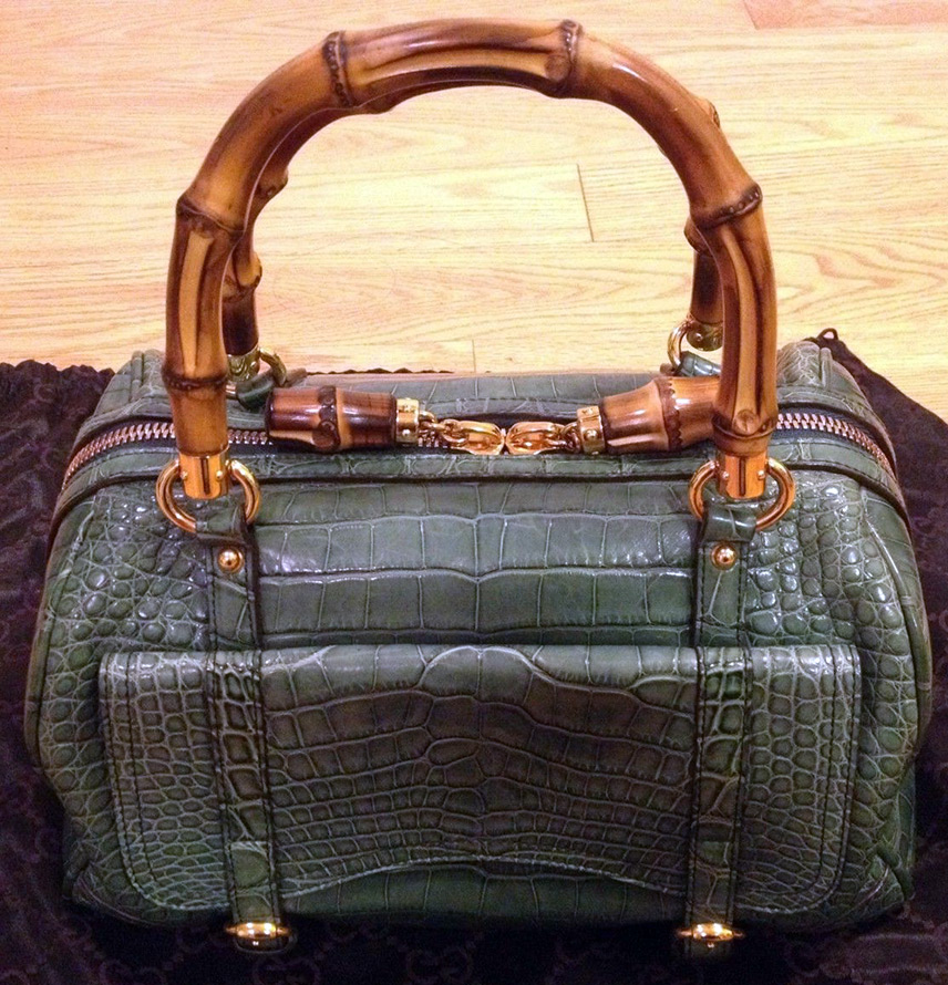 Gucci crocodile leather bag