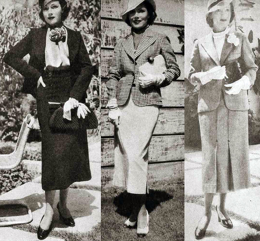 1930s women's suits and accessories