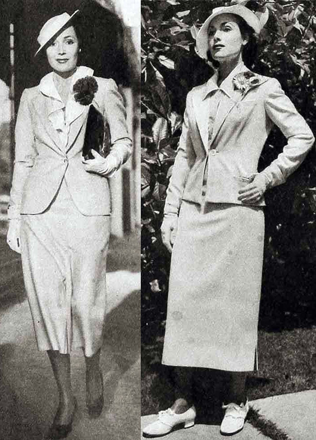 1930s women's suits and accessories