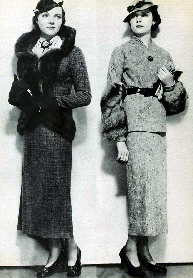 1930s women's suits and accessories