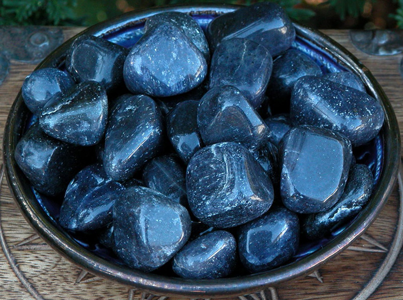 Blue aventurine stone