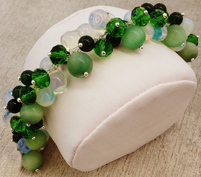 Jewelry from aventurine stone