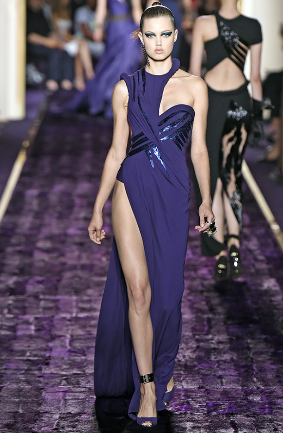 Versace purple dress