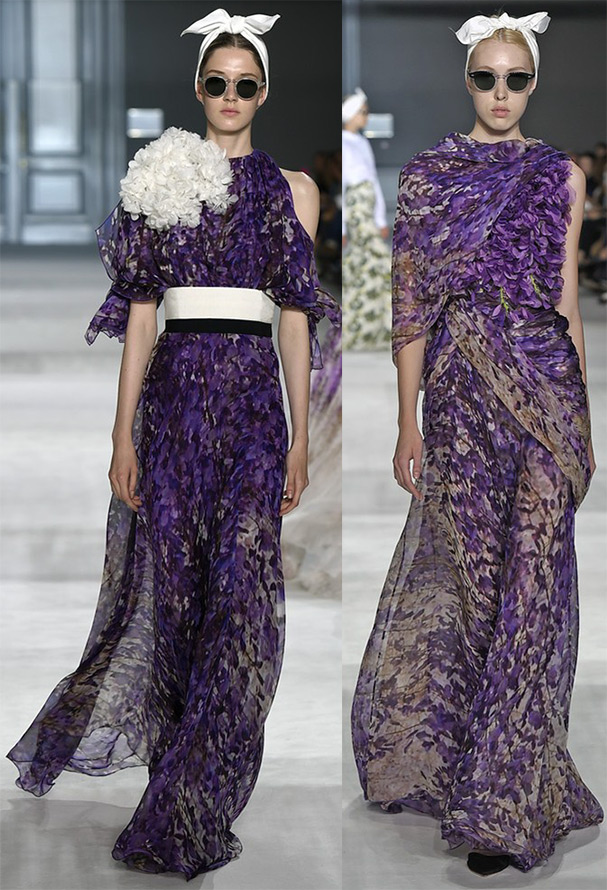 Purple dresses fall-winter 2024-2025