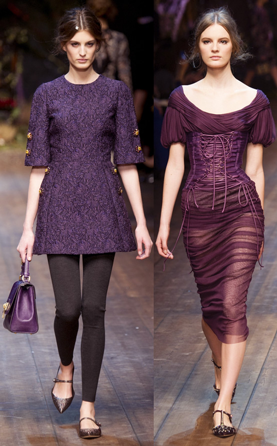 Dolce & Gabbana Purple Dresses