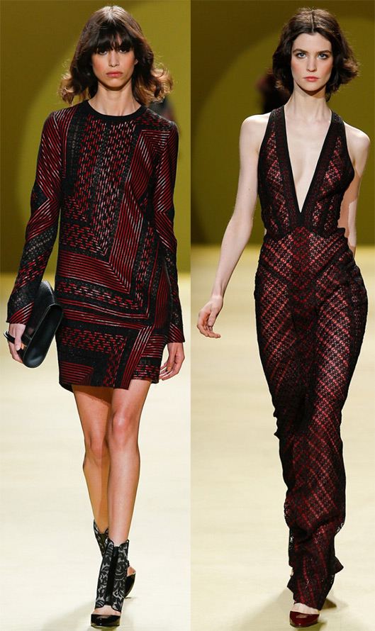 Red and black dresses fall-winter 2024-2025