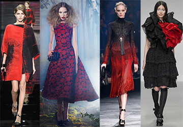 Red and black dresses 14-15