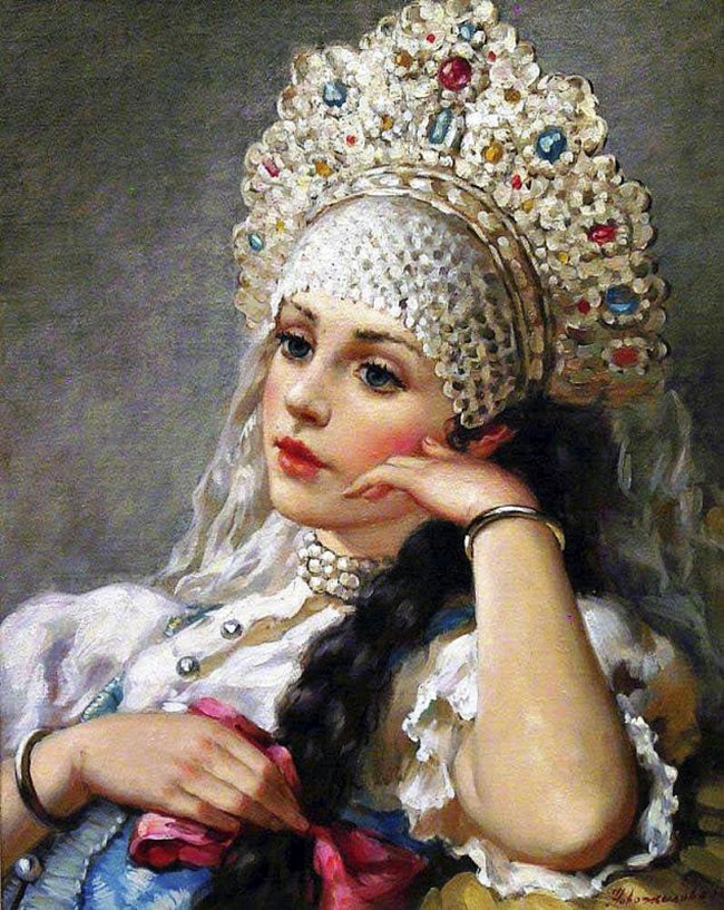 Painting - Russian beauty