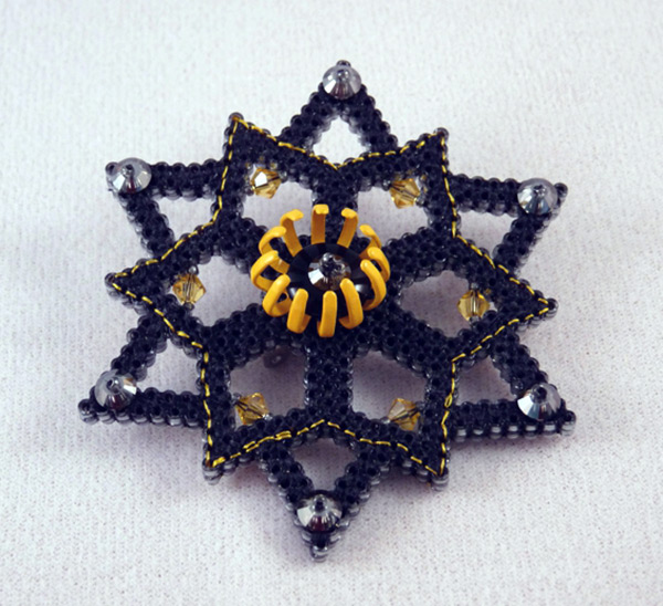 Beaded brooch - photo