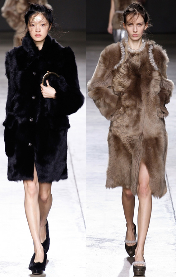 Simone Rocha fur coats 2024-2025