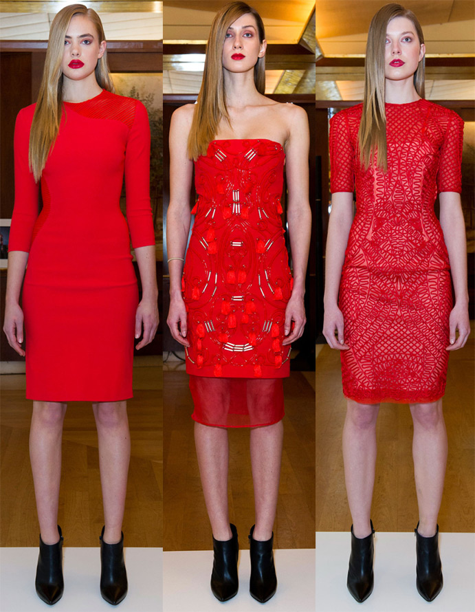 Red dresses fall-winter 2024-2025