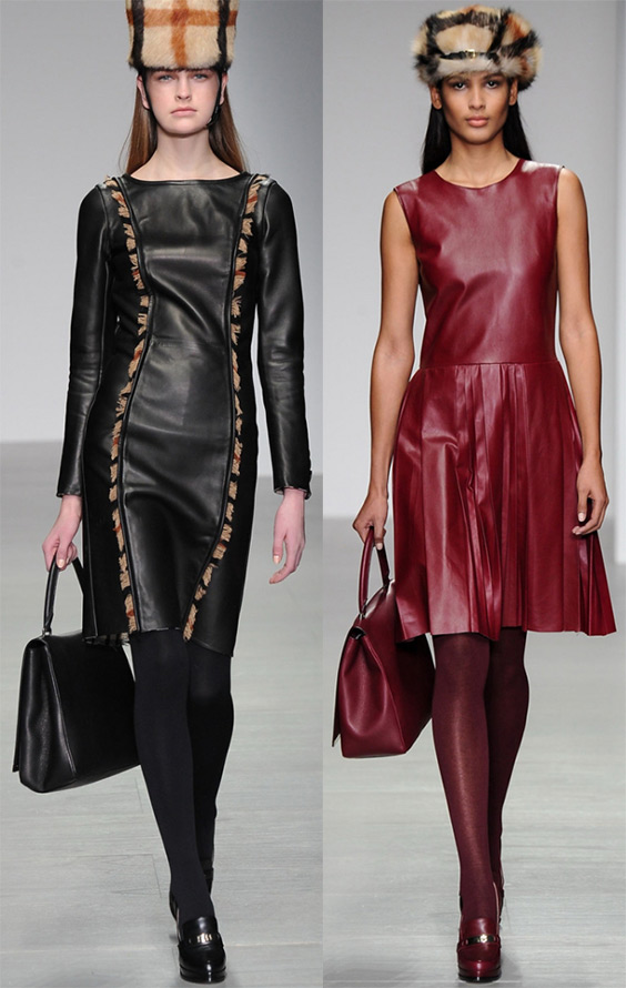 Leather dresses fall-winter 2024-2025, photo