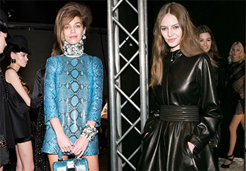 Leather dresses autumn and winter