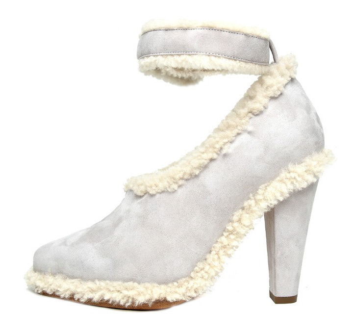 Fur shoes autumn-winter