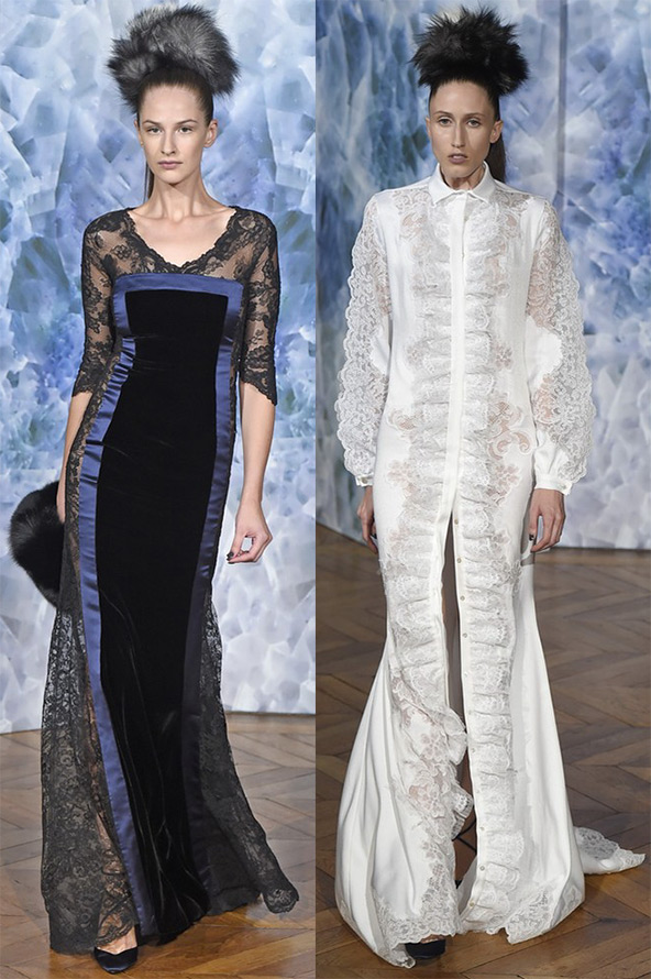 Lace dresses fall-winter 2024-2025, photo