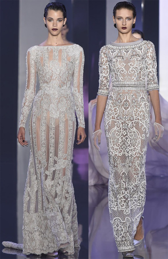 Lace dresses fall-winter 2024-2025, photo