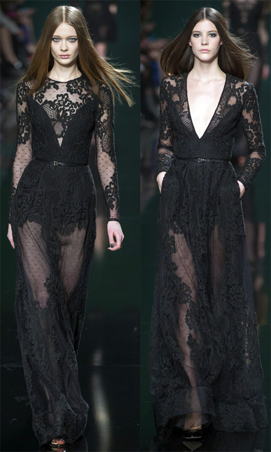 Lace dresses fall-winter 2024-2025, photo